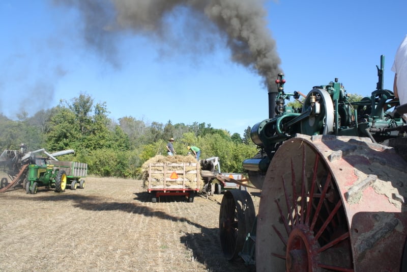 2021 Thresheree Threshing Using Steam Power