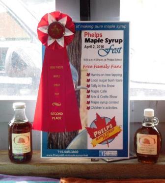 Maple Syrup Wins 2nd Place